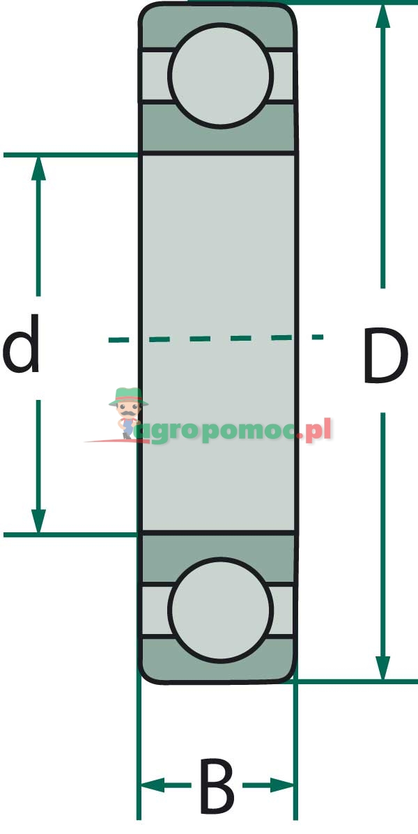 FAG Łożysko kulkowe zwykłe | zdjęcie nr 2